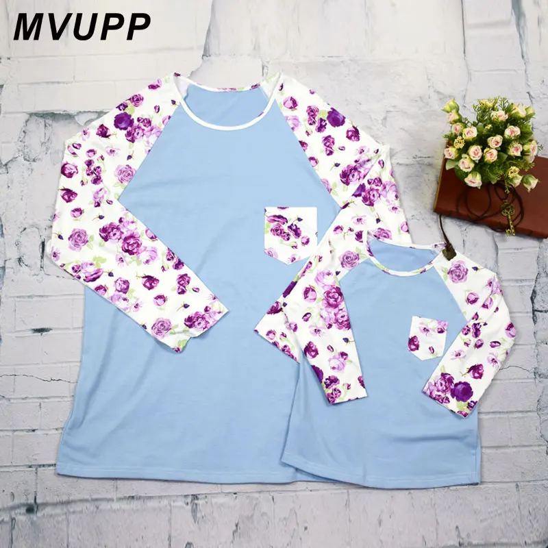 MVUPP/одинаковые комплекты для семьи «Мама и я», полосатые клетчатые футболки больших размеров, одежда для мамы, мамы и дочки, модные платья