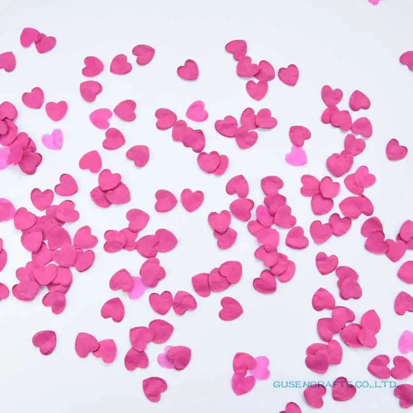25 мм 3000 шт. Многоцветный ткани бумага Искра Сердце Любовь Конфетти Свадебные украшения для стола на день рождения украшения наполнители для пиньяты - Цвет: HC3 Rose