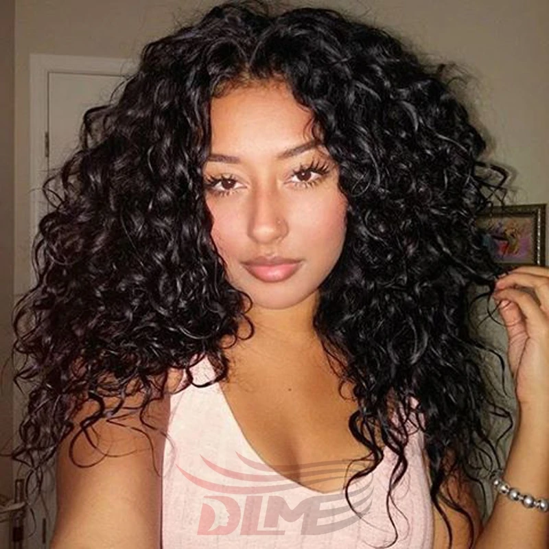 

Silk Top Kinky Curly Human Hair Lace Front Wigs For Black Women Glueless Full Lace Human Hair Wig 4*4 Silk Base Brazilian Wigs