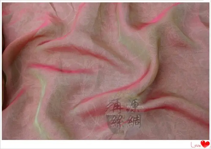 Шелк ткань шифон материал для шёлковое платье юбка шарф смешанные цвета градиент шифон ткань