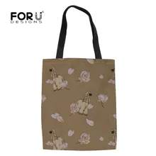 FORUDESIGNS/афганская борзая сумки для покупок с принтом многоразовые складной обувь для девочек школы текстильная сумка для путешествий шоппер подарок Bolsas де тела