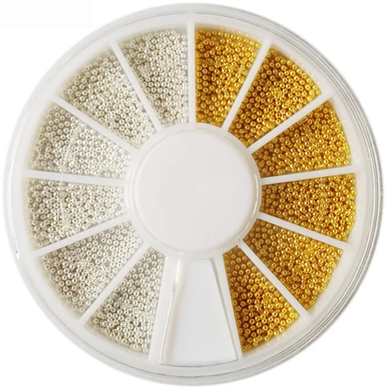 Украшение для ногтей супер яркий золотой серебряный шар порошок для маникюра для гель лак для ногтей советы M2033