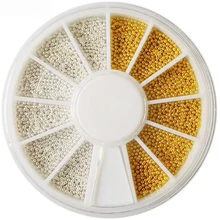 Украшение для ногтей супер яркий золотой серебряный шар порошок для маникюра для гель лак для ногтей советы M2033