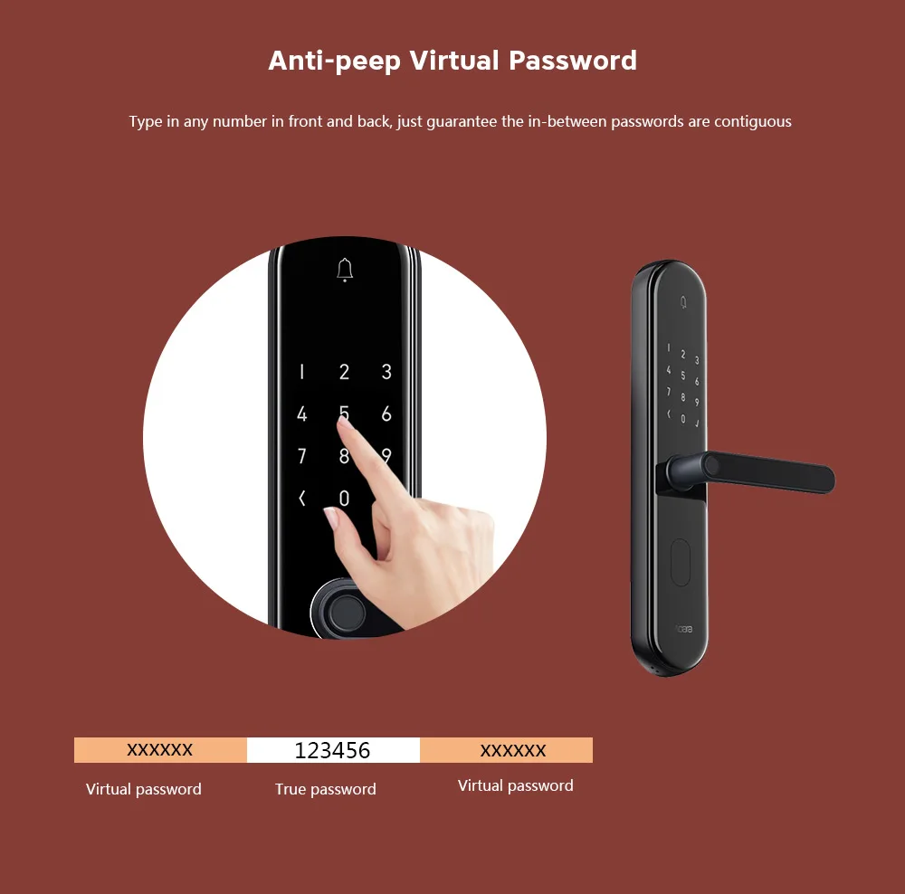 Xiao mi jia Aqara S2 умный дверной замок с отпечатком пальца работает с приложением mi Home без ключа для Xiao mi Smart Home Kit