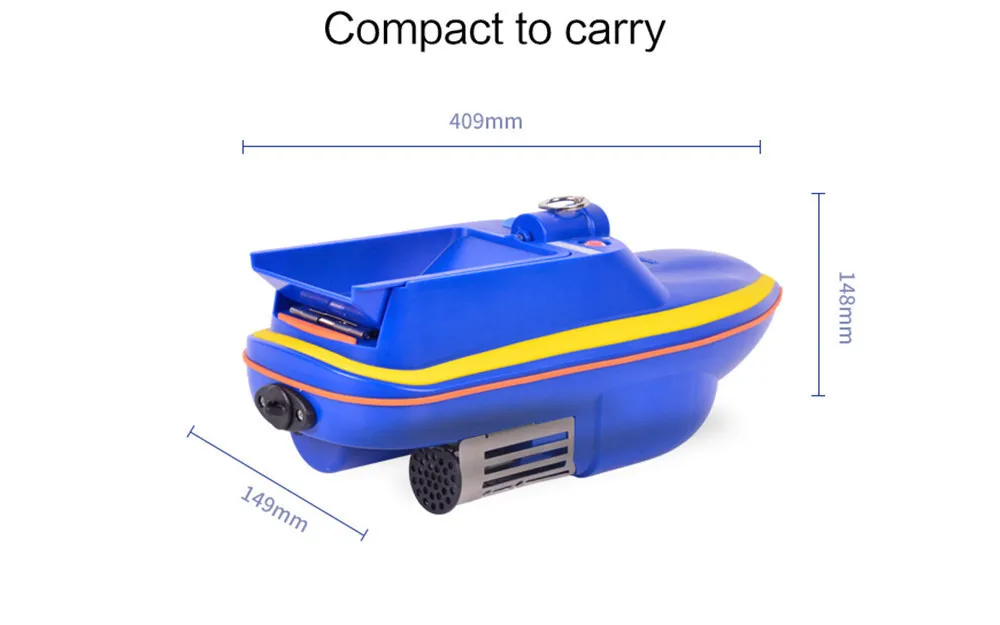 New Boatman Mini 2A 2.4G Rc Boat Support Lure Fishing Bait Finder& Double Motors Model Remote Control Boat Kids Outdoor Toys