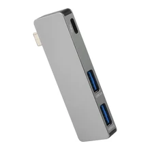 ACASIS 100% NEW Aluminium Dual USB C Hub with 3 USB 3.0 Type-C Hub Charging Thunderbolt Data Transfer for Macbook Pro