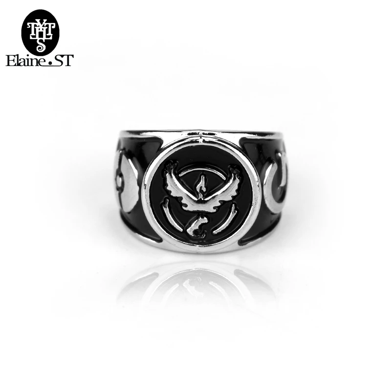 Pokemon Go Ring Team Valor Instinct Mystic Logo Power Ring For Men Game Anime Jewelry Animal Gift For Women Ring For Rings For Merings For Men Aliexpress