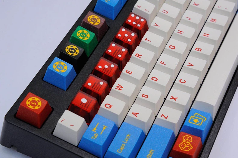 Прозрачные кубические клавиши taihao из АБС пластика doubleshot для самостоятельной