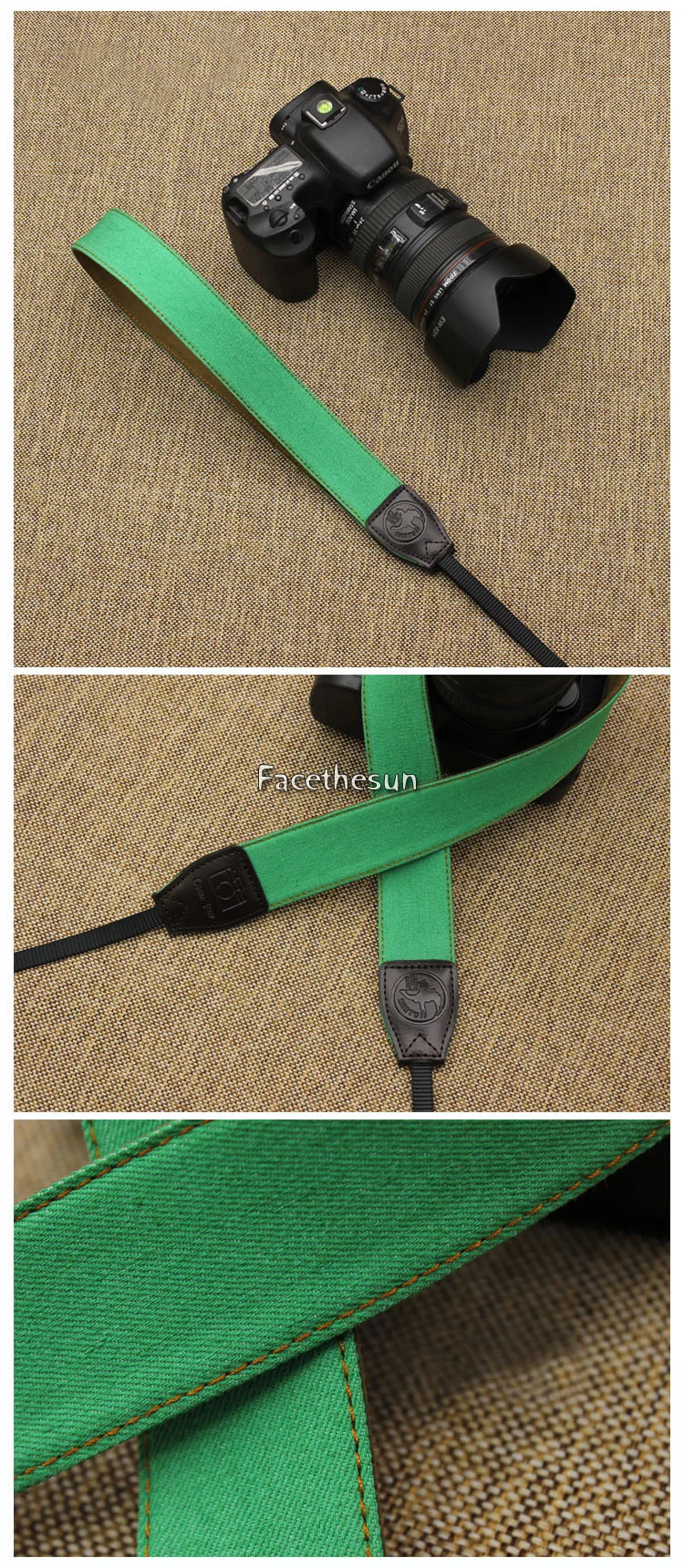 Vintage canvas camera strap belt ST-19
