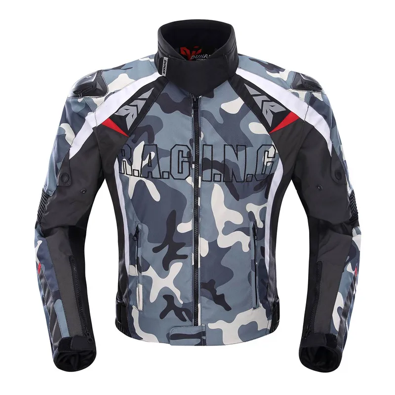 

DUHAN Motorcycle Jacket Camouflage Men Motocross Jacket Racing Riding Off-Road Clothing With Protectors Moto Guards Moto Jacket