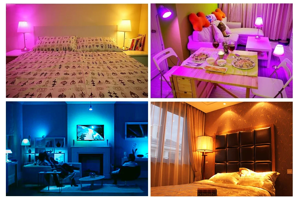 E27 Smart Bulb RGBW Dimmable LED Bulb B22 Light Bulb Magic Bluetooth 4.0 Smart Lighting Lamp 15W 20W Lights for Home Bar Hotel  (23)