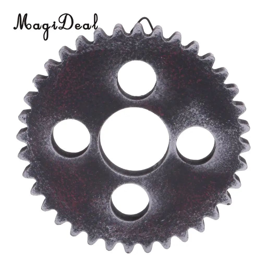 MagiDeal 12cm Vintage Wood Steampunk Gear Home Bar Cafe Craft Art Vintage  Style Wall Decorations #A