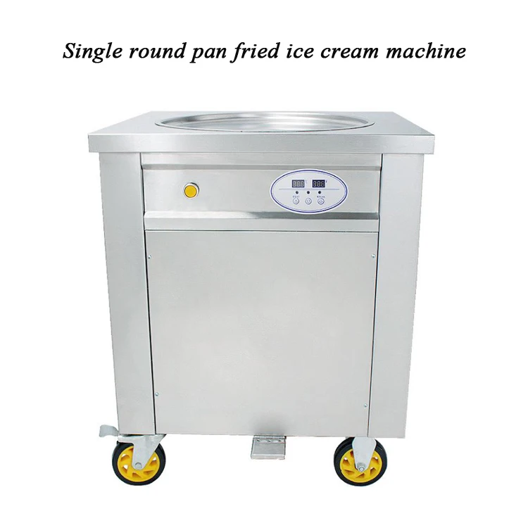 Фритюрница с двумя отсеками с 1 сковородкой роликовая машина для жареного мороженого двойная 2 сковорода роликовая машина для мороженого