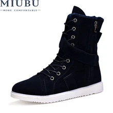MIUBU/демисезонные мужские качественные брендовые кожаные ботинки в военном стиле; Тактический пустынный военный катер; Уличная обувь; зимние ботинки