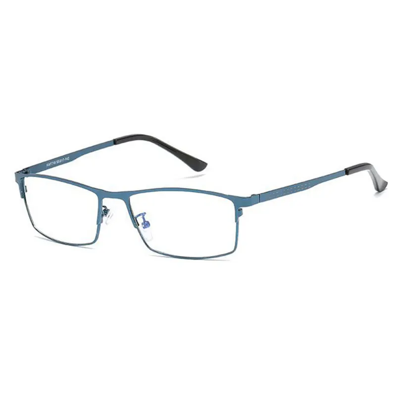 Очки с полной оправой, Прямоугольная оправа из оптического сплава, очки по рецепту, мужские очки, качественные мужские характеристики