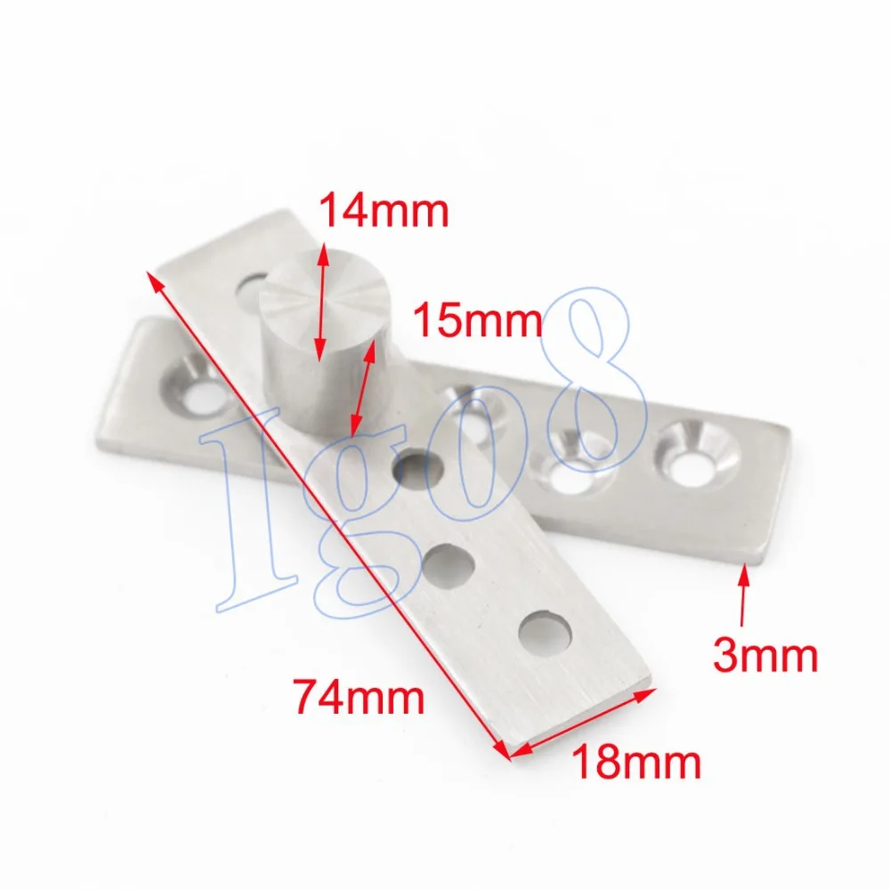 360 Degree 74mm x 18mm Door Pivot Hinges 2PCS | Обустройство дома