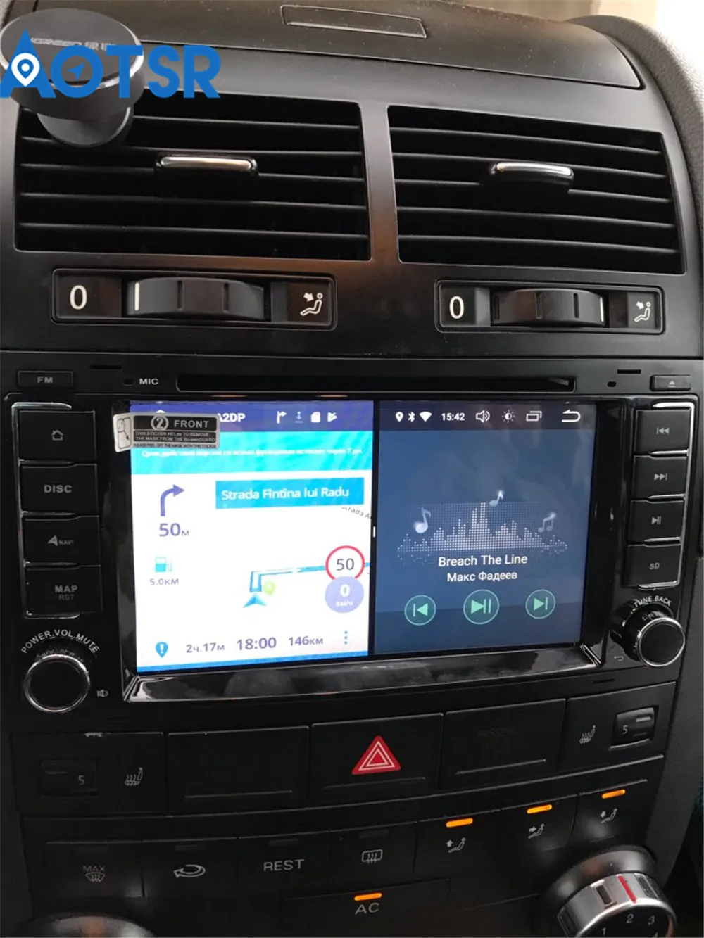 Clearance Android 8.0 32+4GB Car DVD player GPS navigation radio For VW Volkswagen TOUAREG 2002-2010 MULTIVAN 2008-2012 multimedia radio 1