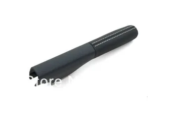 

Leather Hand Brake Gaitor with WHITE Stitching For Volkswagen VW Golf MK6