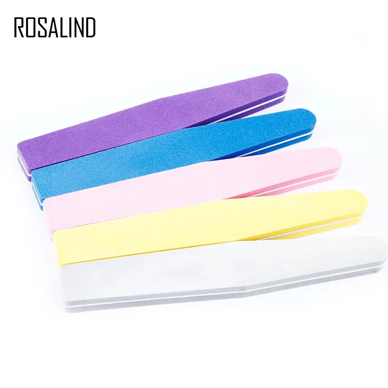 ROSALIND 1 шт. пилочка для ногтей, буферная полировка, тонкие губки для акриловых ногтей, инструменты для маникюра, пиления ногтей