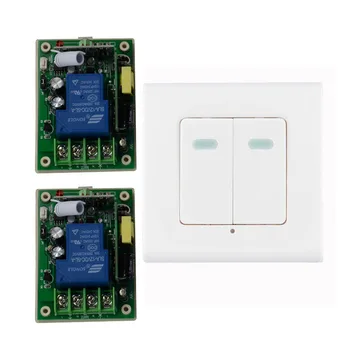 

Smart Home AC85V 110V 220V 250V 3000W RF Wireless Remote Control Switch System For Light With 315Mhz Wall Transmitter