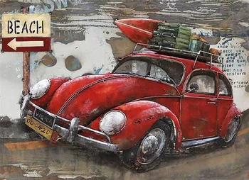 

full square drill Diamond embroidery beach VW car 5D DIY diamond painting Cross Stitch Rhinestone mosaic decoration