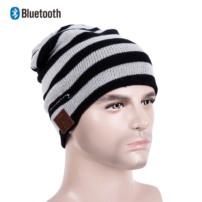 Bluetooth Beanie стерео наушники беспроводные Handsfree Skullies вязаная шапка зима спортивные головные уборы моющиеся кепки наушники Музыка Аудио