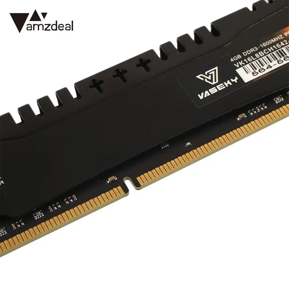  4GB DDR3 1600MHz Vaseky Desktop RAM Memory Module High Speed for DOTA Game