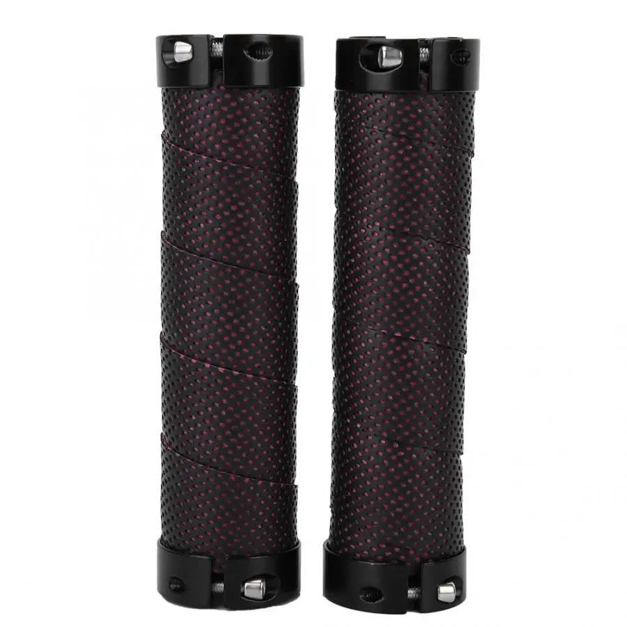 1 Pair Bicycle Grips Soft Anti-Shock Non-slip Sponge Bicycle Handle Grip Mountain Bike Handlebar Grip Bicycle Parts - Цвет: A