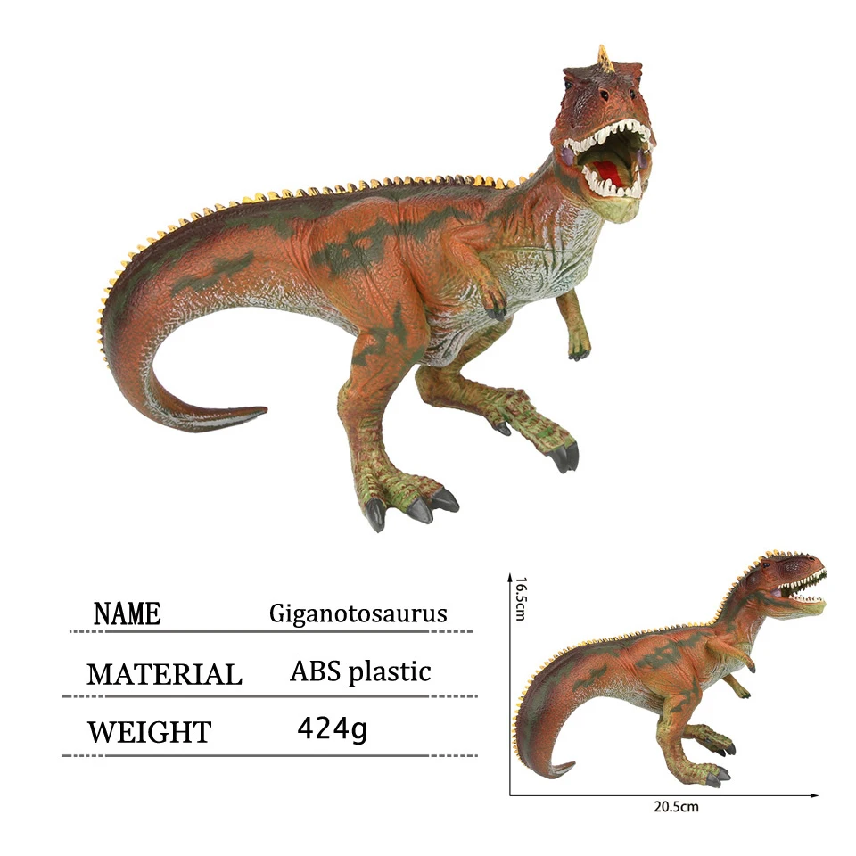 INKPOT ПВХ животных модель древний биологический Giganotosaurus большой динозавр ремесла