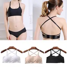 Бесшовный спортивный бюстгальтер с перекрещивающимися спинками и эластичными бретелями без косточек для сна Йога Бег Фитнес для занятий спортом на открытом воздухе