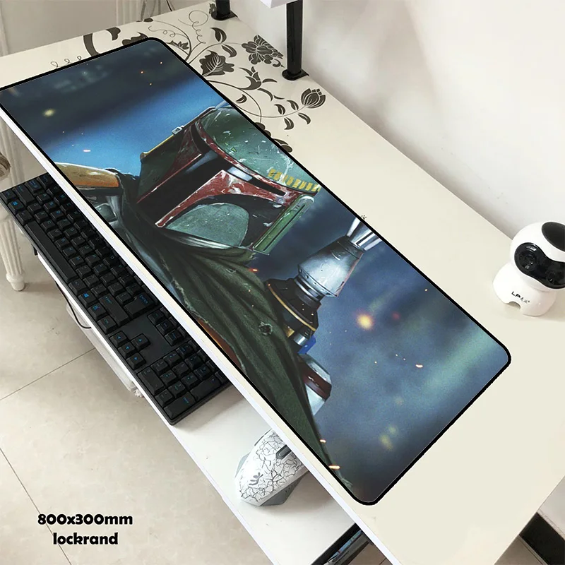 

stormtrooper mouse pad hot pad to mouse computer mousepad best gaming padmouse gamer laptop 800x300x3mm Boba fett mouse mat
