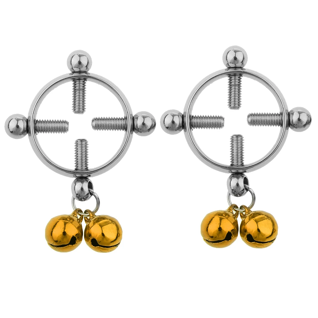2pcs Women Cheater Fake Nipple Ring Shield Ring Screw Body Piercing Circle None Pierced