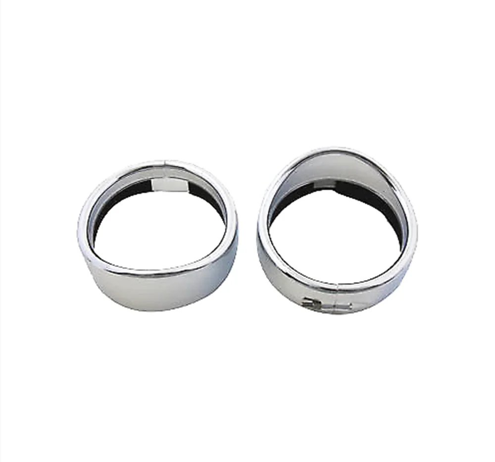 

for Harley Motorcycle accessories Black Chrome 4 1/2 inch LED Auxiliary light 4.5 inch Fog Lamp Visor Style Headlamp Trim Ring