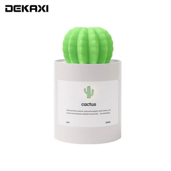 

DEKAXI 280ML Portable Cactus Air Humidifier Ultrasonic Humidifier Air Nebulizer Aromatherapy Bulk Household Car Aroma Nebulizer