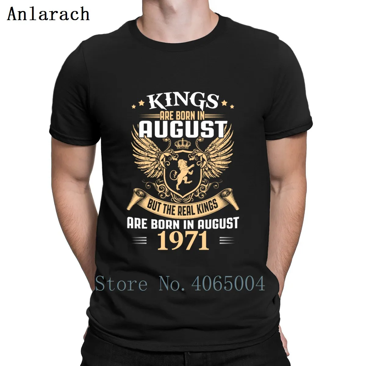 

Kings Legends Are Born In August 1971 T Shirt Comical Summer Style Euro Size S-3xl Tee Shirt Designing Slim Family Gift Shirt