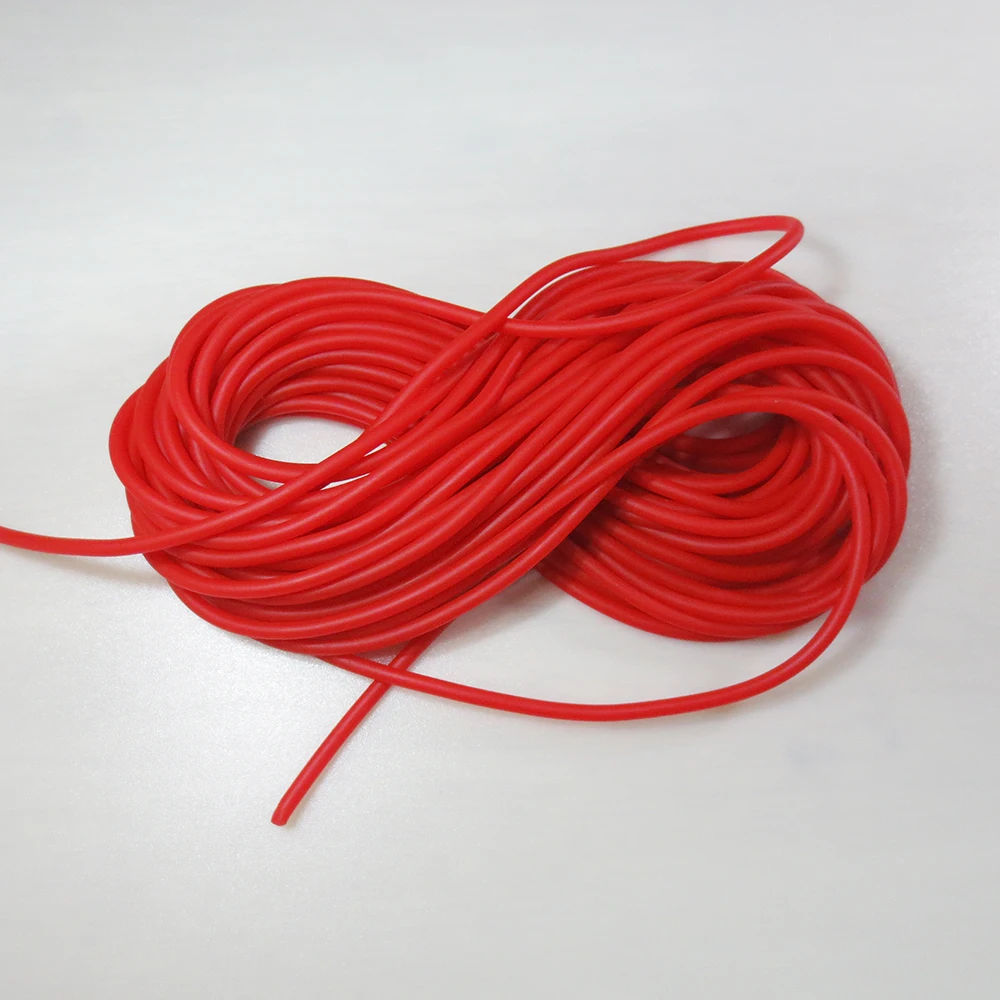 Diameter 2mm solid elastic rubber line 10m  rubber line for fishing  traditional level round elastic rope tied line fish