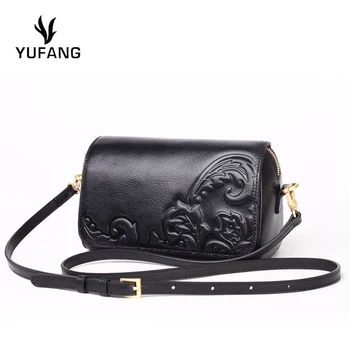 

YUFANG Women Small Shoulder Bag Genuine Cow Leather Luxury Real Leather Crossbody Messenger Bag Ladies Brand Fashion Female Bag