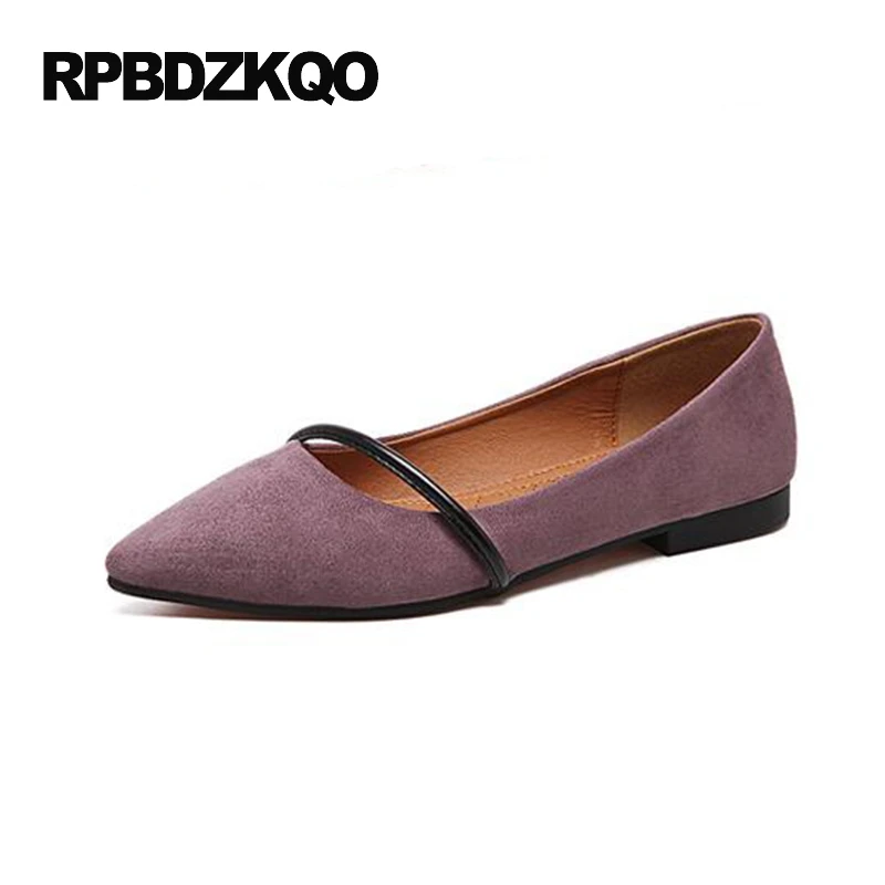 cheap purple flats