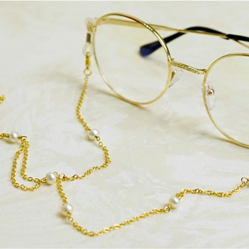 1Pc Colours Clear Beaded Eyewear Cord Reading Glass Neck 