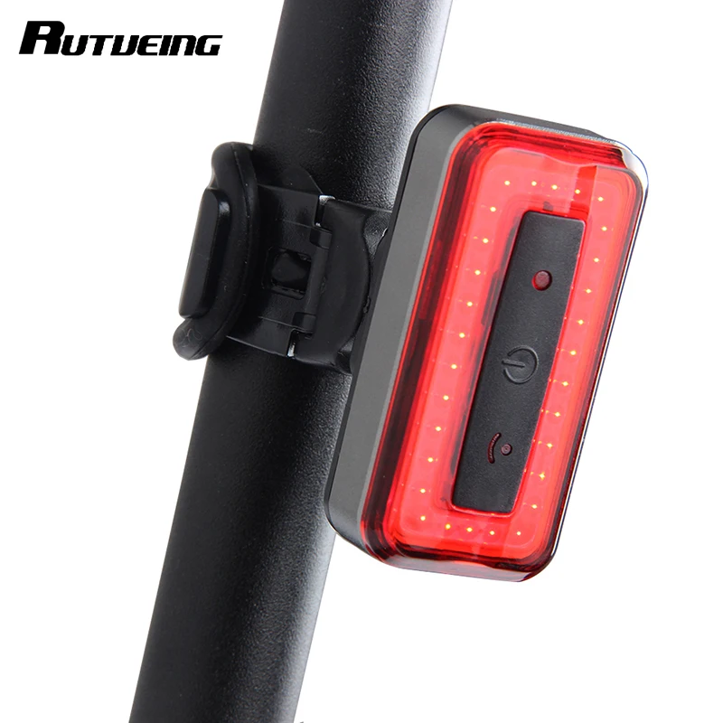 

RUTVEING Bike Light Taillight Safety Warning USB Rechargeable Bicycle Light Tail Lamp Comet LED Cycling Bycicle COB Rear Light