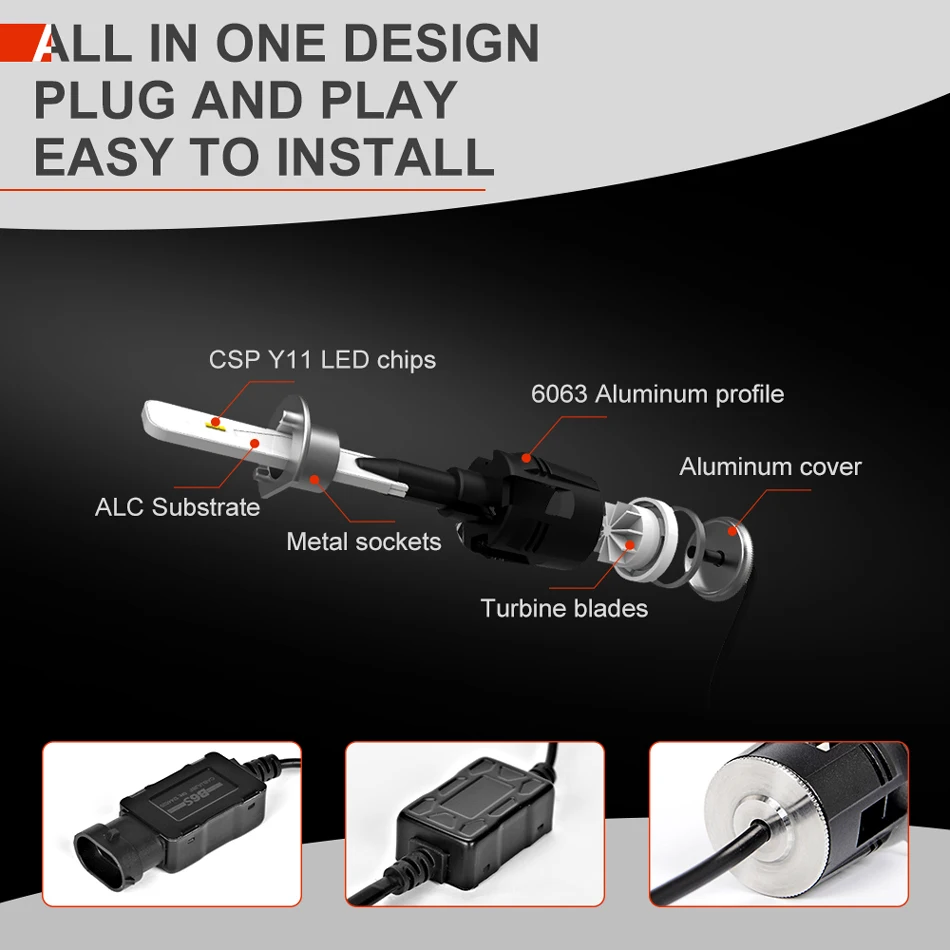 B6S 48W led headlight bulb (8)