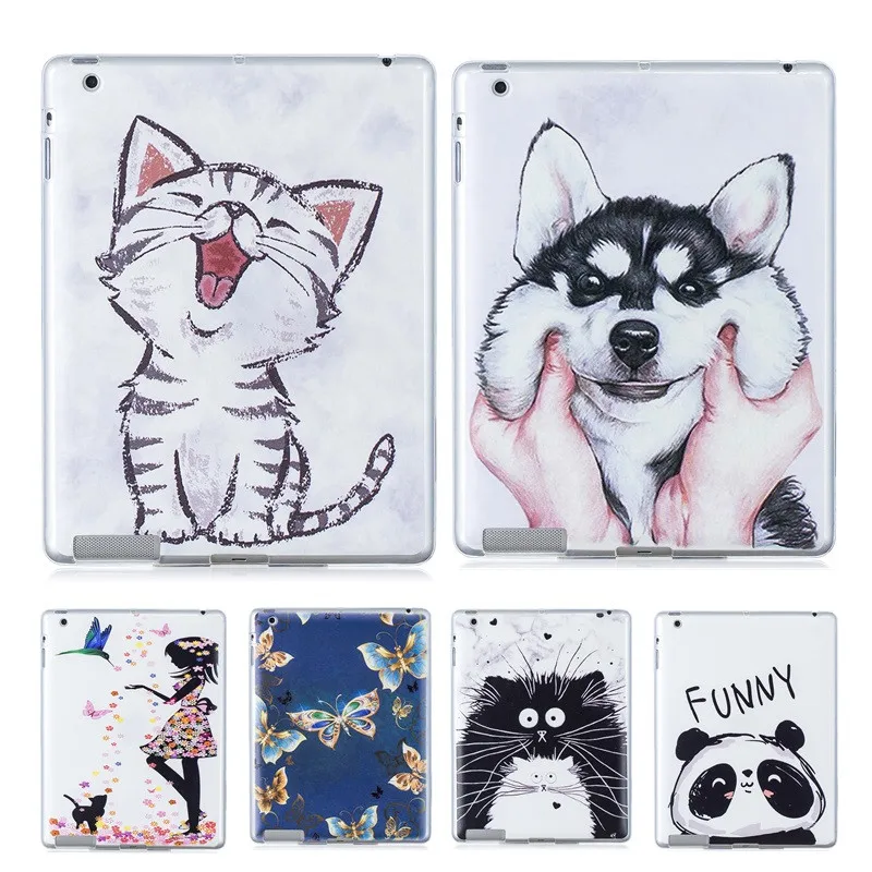 

Tablet TPU Soft Case For Samsung Galaxy Tab A 7.0 2016 a6 T280 T285 SM-T280 SM-T285 7 inch Case Kawaii Cat Puppy Back Cover Case