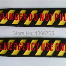 Вышивка брелок опасность не тяните аварийного использовать только