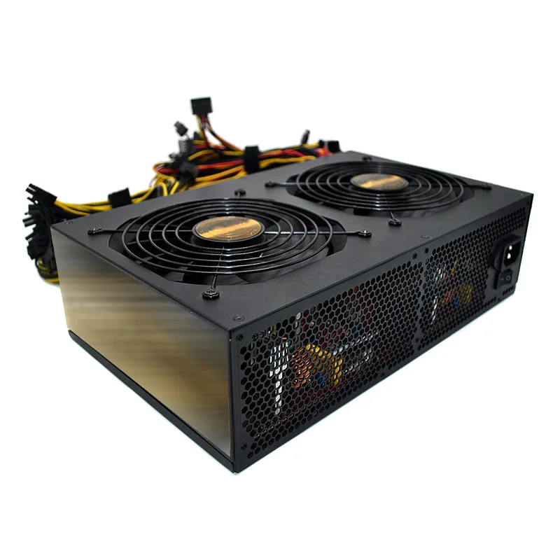 3450W Mute ATX 12V font b Mining b font Power Supply For 12 GPU font b