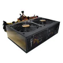 3450W Mute ATX 12V Mining Power Supply For 12 GPU Rig Ethereum Coin Miner New EM88