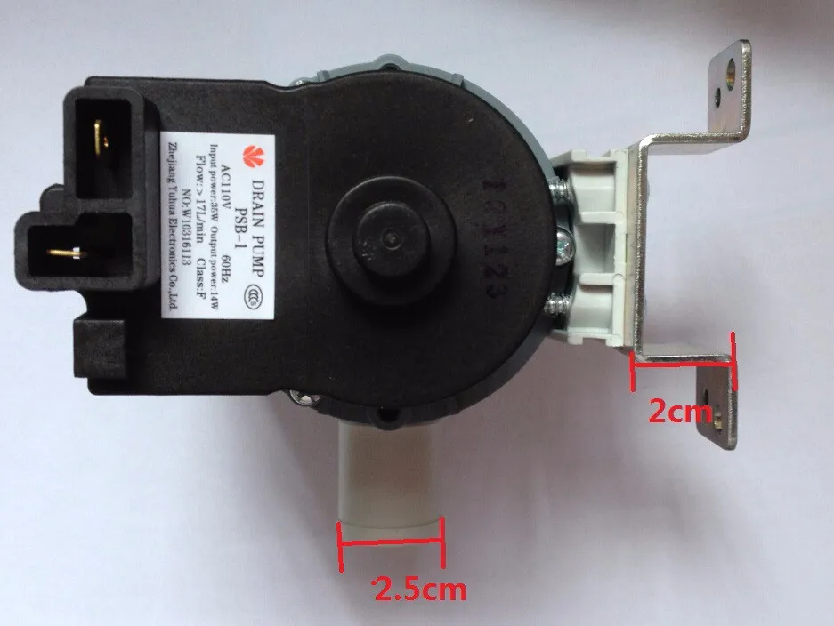 14 Вт 110 В дренажный насос для стиральной машины Бразилии америка канада