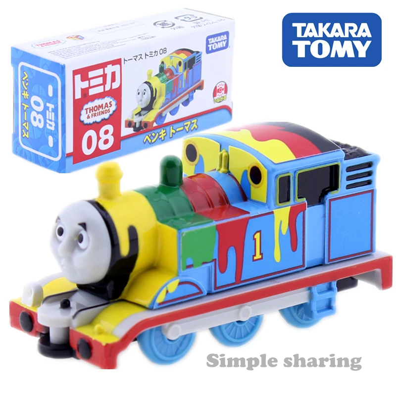Takara Tomy Tomica no.08 Краски Перси Паровозик ПОЕЗД модель комплект литой миниатюрный