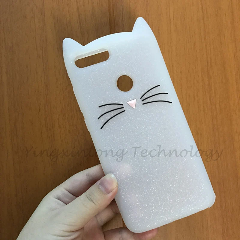 Чехол для Huawei Honor 7C мягкий силиконовый чехол 5 7 дюйма с 3d рисунком бороды и кошек