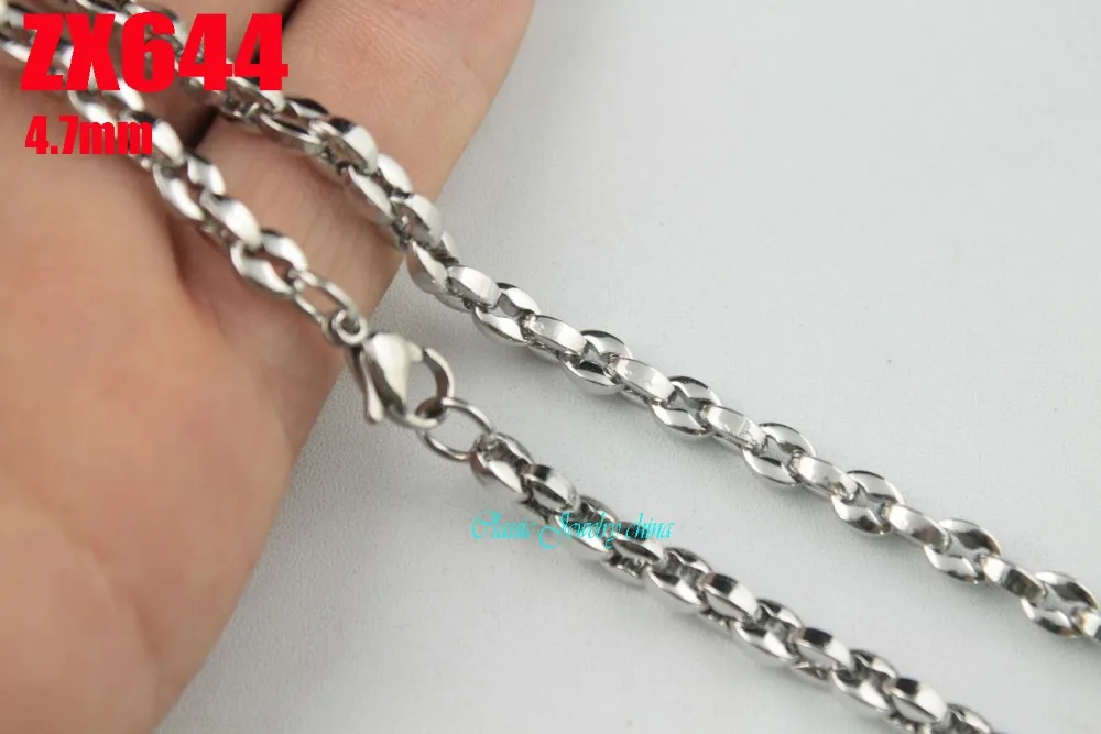 4 7 мм цепочка с большими губами ожерелье из нержавеющей стали модная для сварки