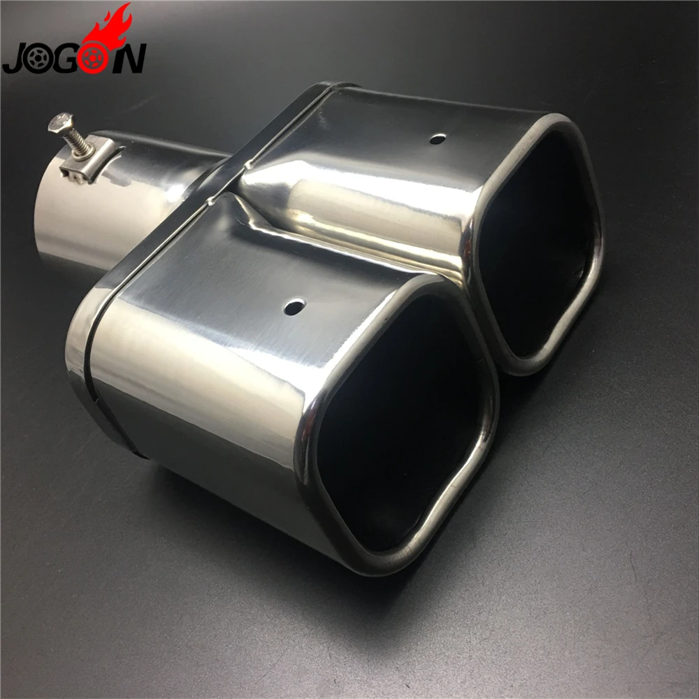 

Stainless Steel Dual End Pipe Cover For Nissan X-trail X trail Rogue 2017 Facelift Rear Tail End 1x2 Tips Exhaust Muffler